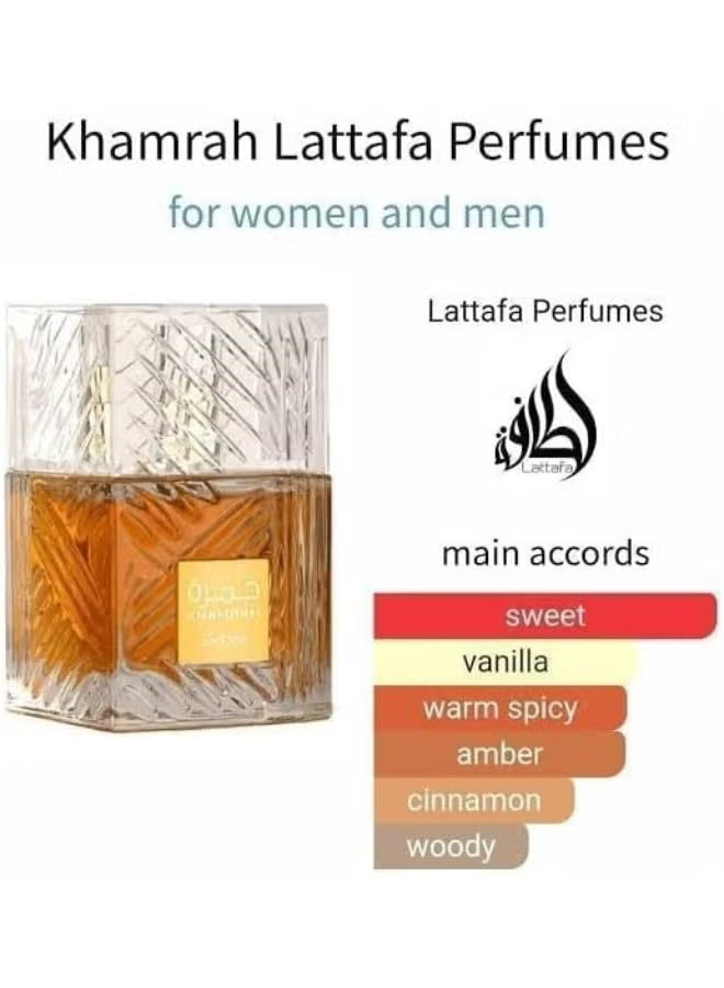 Khamrah Unisex Eau De Parfum by Lattafa 100ml