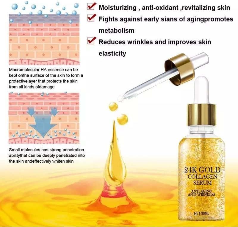 24K Serum - Botox  Hydrates, Regenerates and Rejuvenates your Sskin. - Arabinox