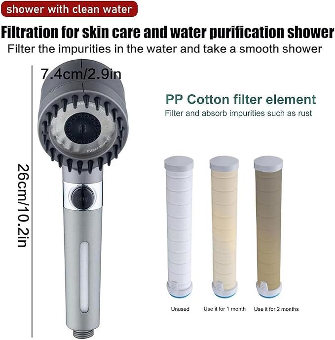 3 Modes Shower Head - Arabinox