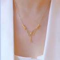 Gold plated Butterfly Necklace for Women - Arabinox
