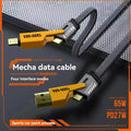 4-in-1 Gold-Plated USB Charging Cable – 65W Fast Charge - Arabinox