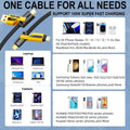 4-in-1 Gold-Plated USB Charging Cable – 65W Fast Charge - Arabinox