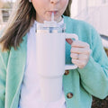 40oz Tumbler with Handle Insulated Stainless Steel - Arabinox