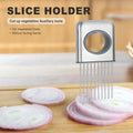 Onion Holder Slicer Vegetable tools Tomato Cutter Stainless - Arabinox