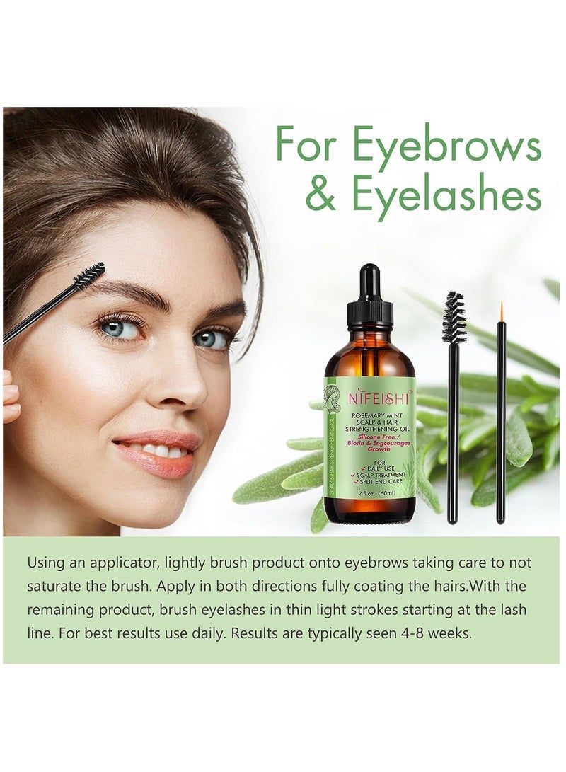 Rosemary Mint Scalp and Hair Strengthening Oil Original - Arabinox