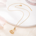 Gold plated fan necklace - Arabinox