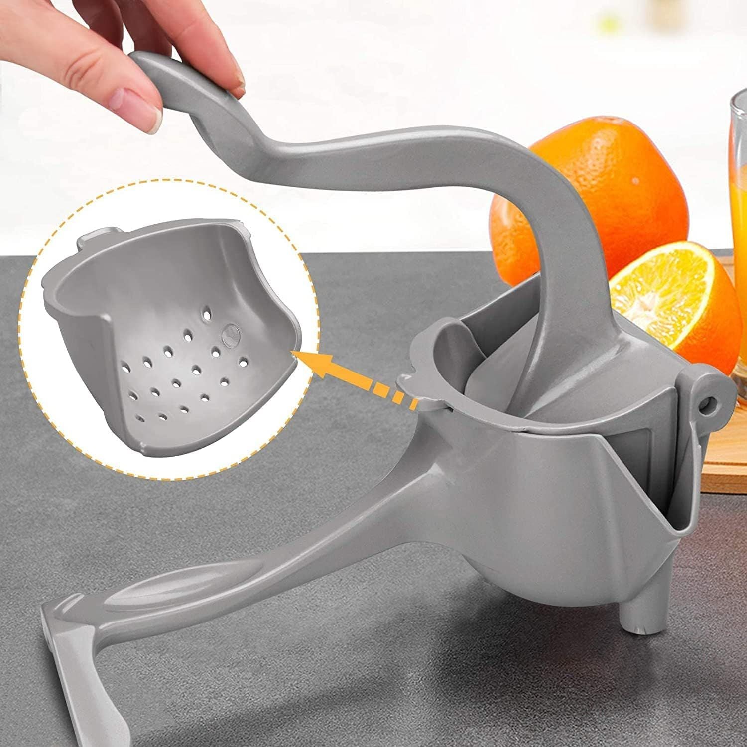 Amateur Premium Stainless Steel Manual Lemon and Lime Squeezer - Arabinox
