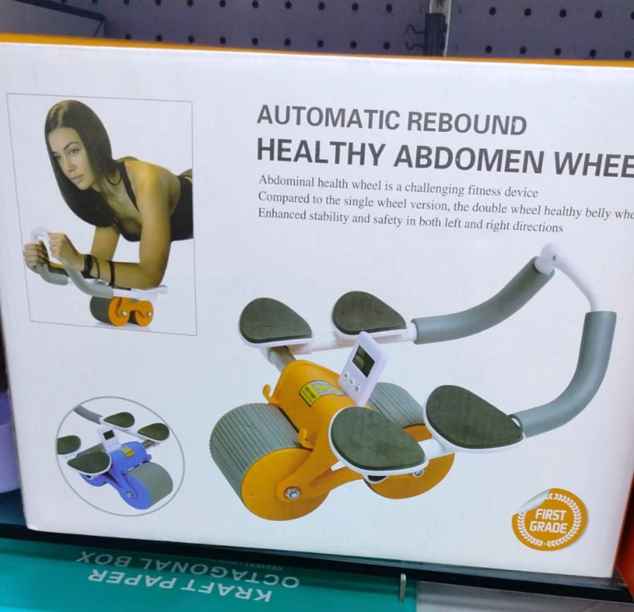 Auto Rebound Abs Wheel With Elbow Support - Arabinox
