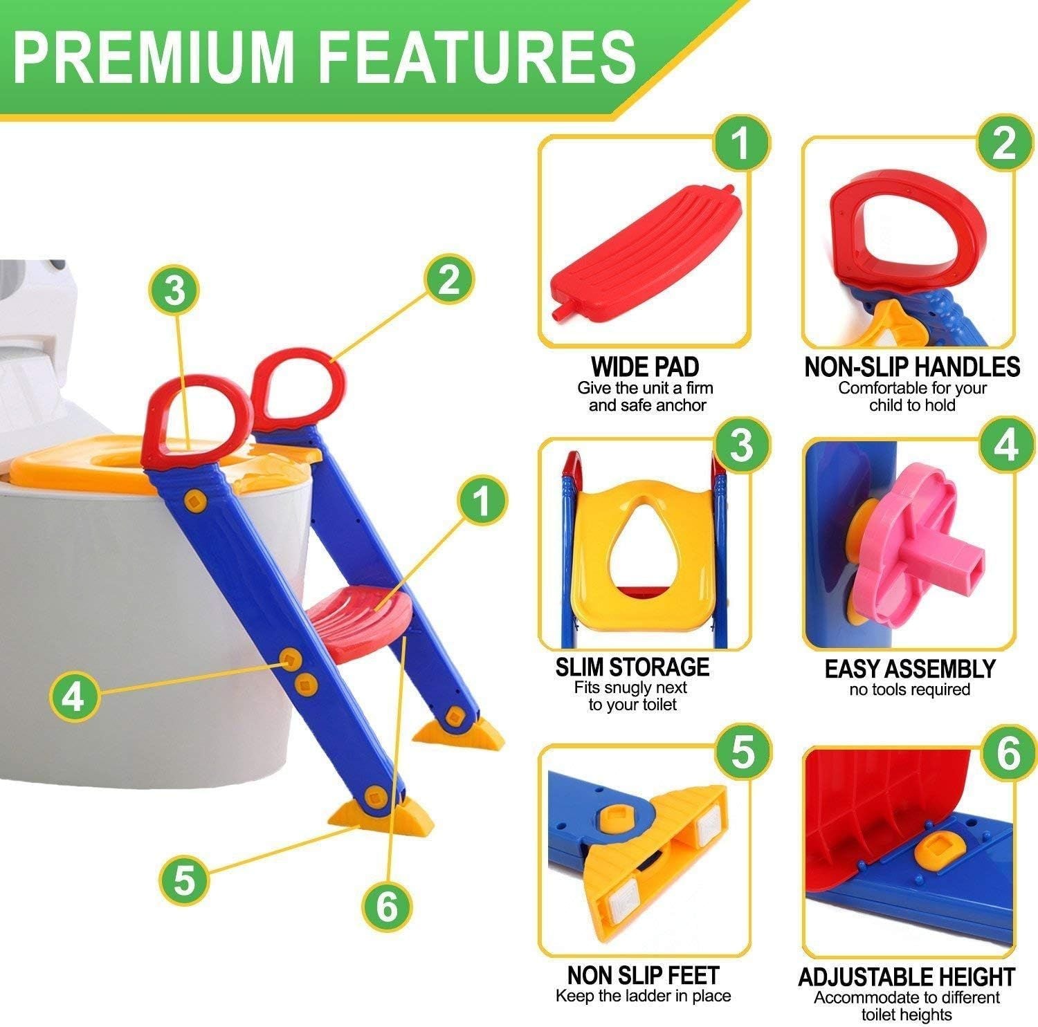 Children Toilet Ladder - Arabinox