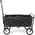Collapsible Folding Outdoor Utility Wagon, Black - Arabinox