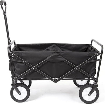 Collapsible Folding Outdoor Utility Wagon, Black - Arabinox