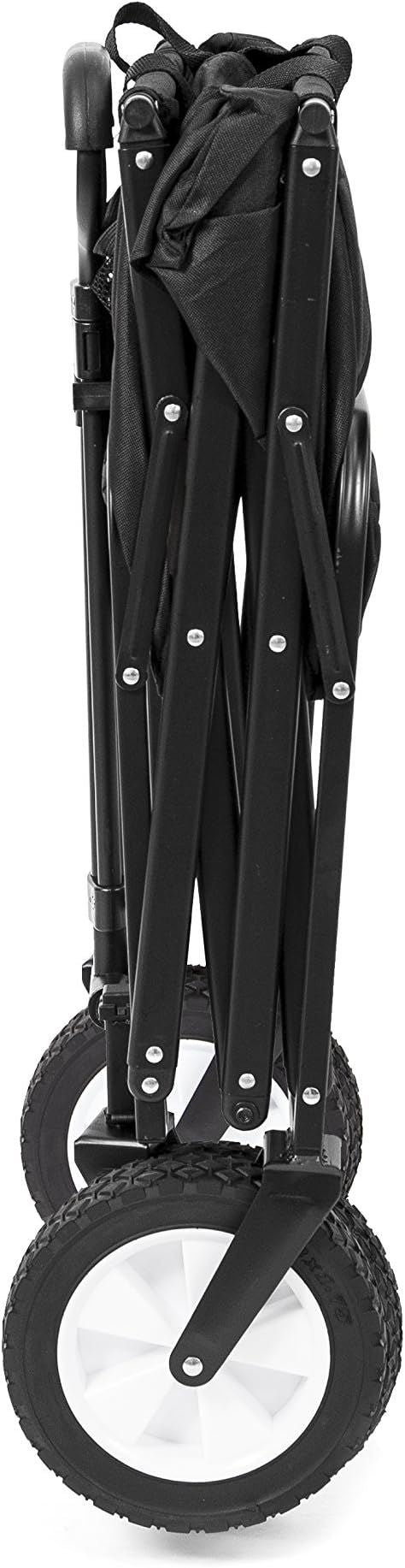 Collapsible Folding Outdoor Utility Wagon, Black - Arabinox