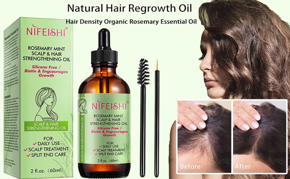 Rosemary Mint Scalp and Hair Strengthening Oil Original - Arabinox