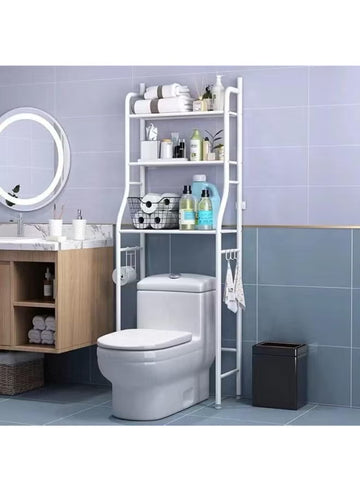 Over Toilet Storage Bathroom Shelving 25x160x47 cm White