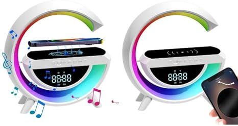 Digital Led Wireless Charger Speaker - Arabinox