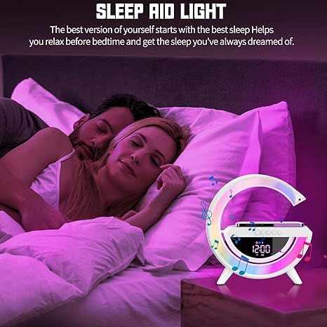 Digital Led Wireless Charger Speaker - Arabinox