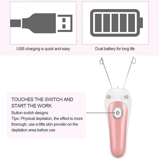 Electric Facial Threading Hair Removal - Arabinox
