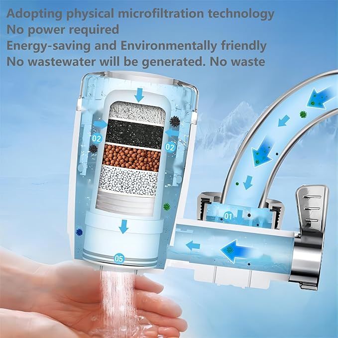Faucet Water Filter with Activated Carbon - Arabinox