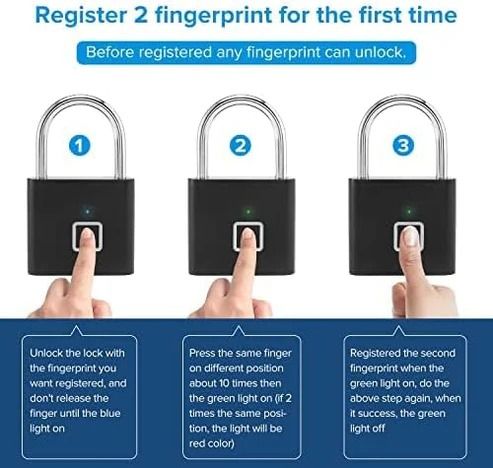 Fingerprint Padlock - Arabinox