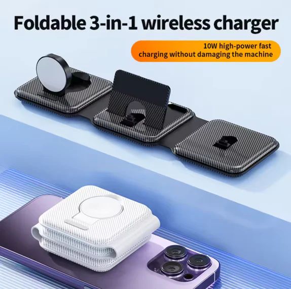 Foldable Magnetic Wireless Charger - Arabinox