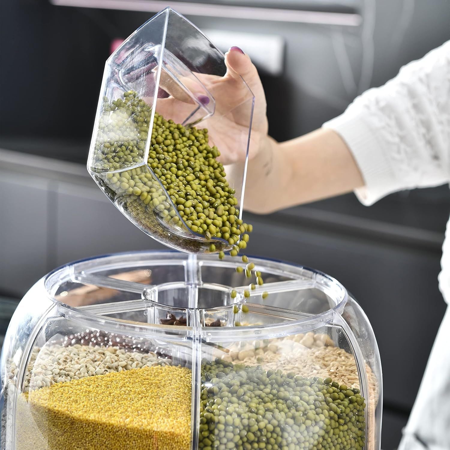 360 Degree Rotating Dry Food Dispenser - Arabinox