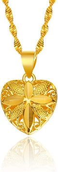 Gold Heart Necklace for Women - Arabinox