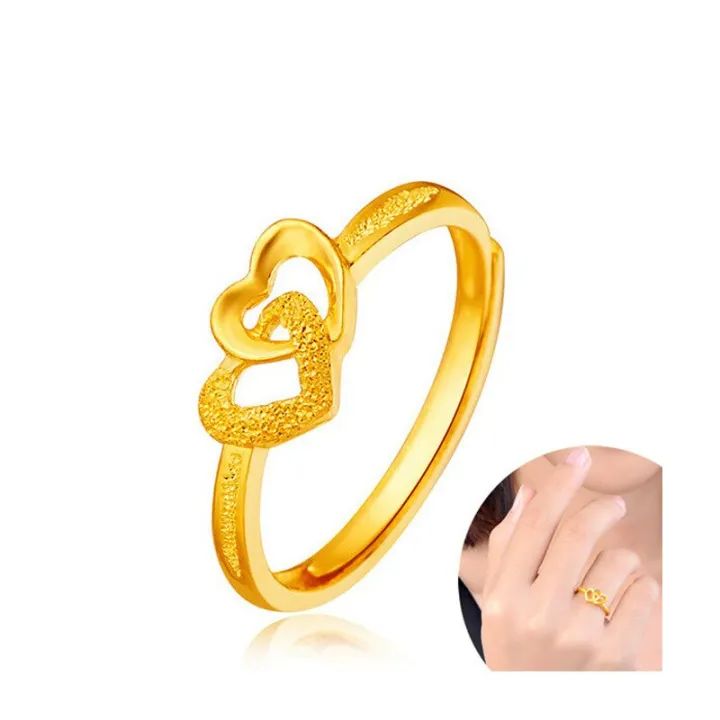 Elegant 999 Gold Open Ring – 100% Original - Arabinox