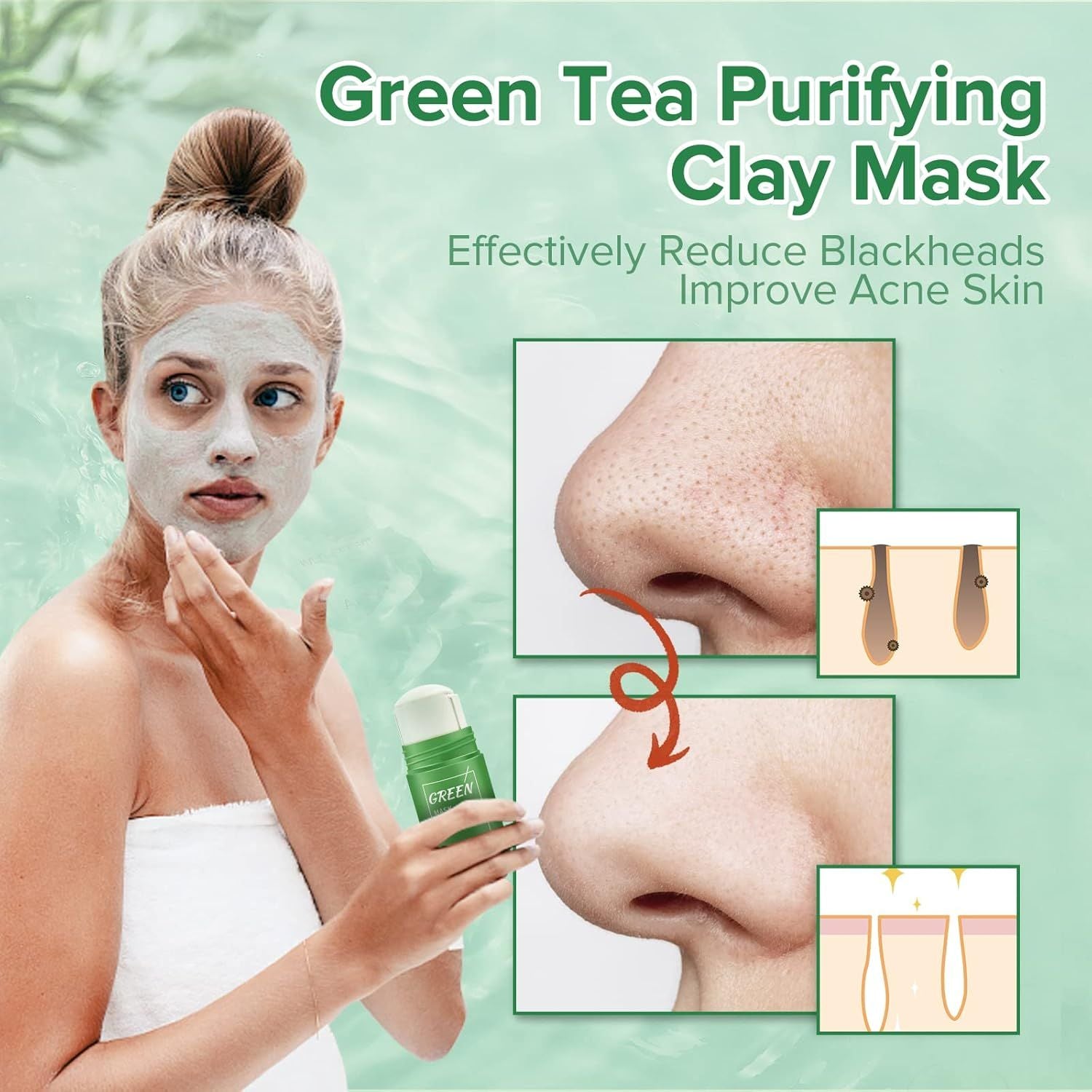 Green Tea Mask Stick for Face - Arabinox