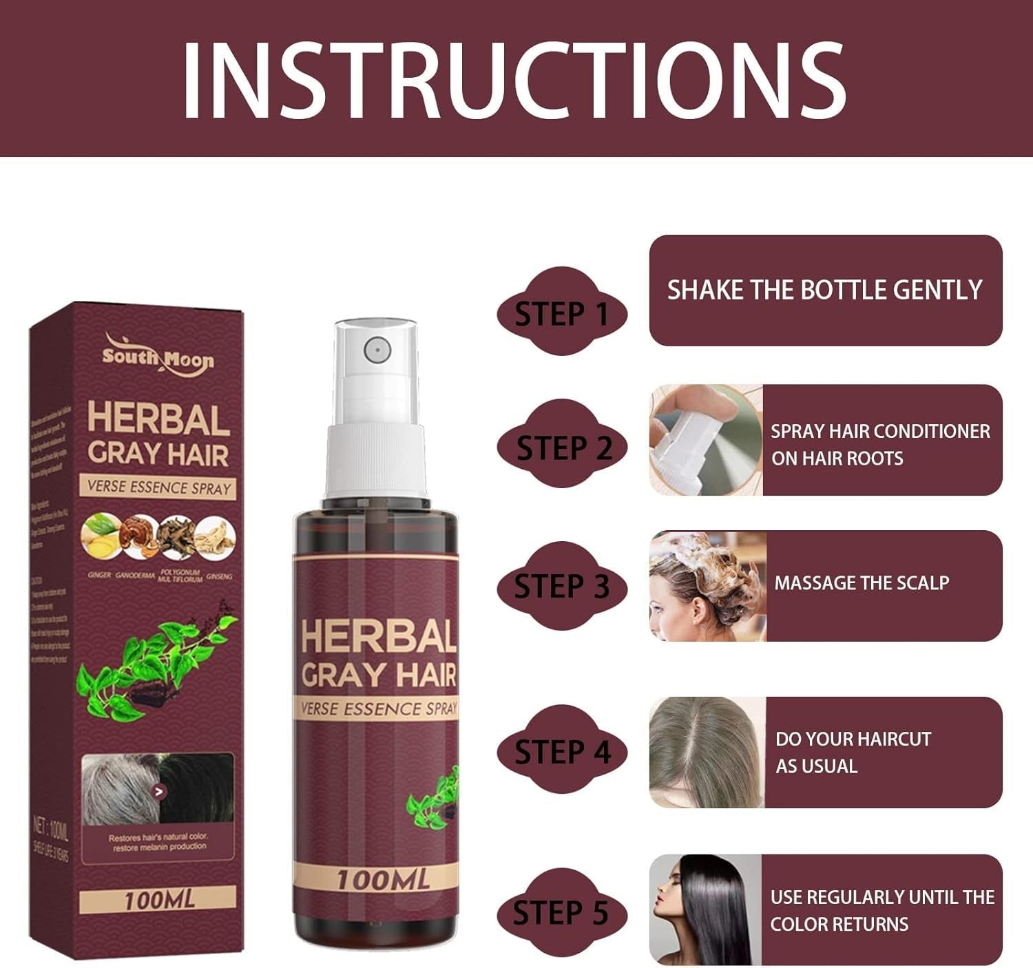 Herbal Hair Darkening Conditioner 100ML - Arabinox