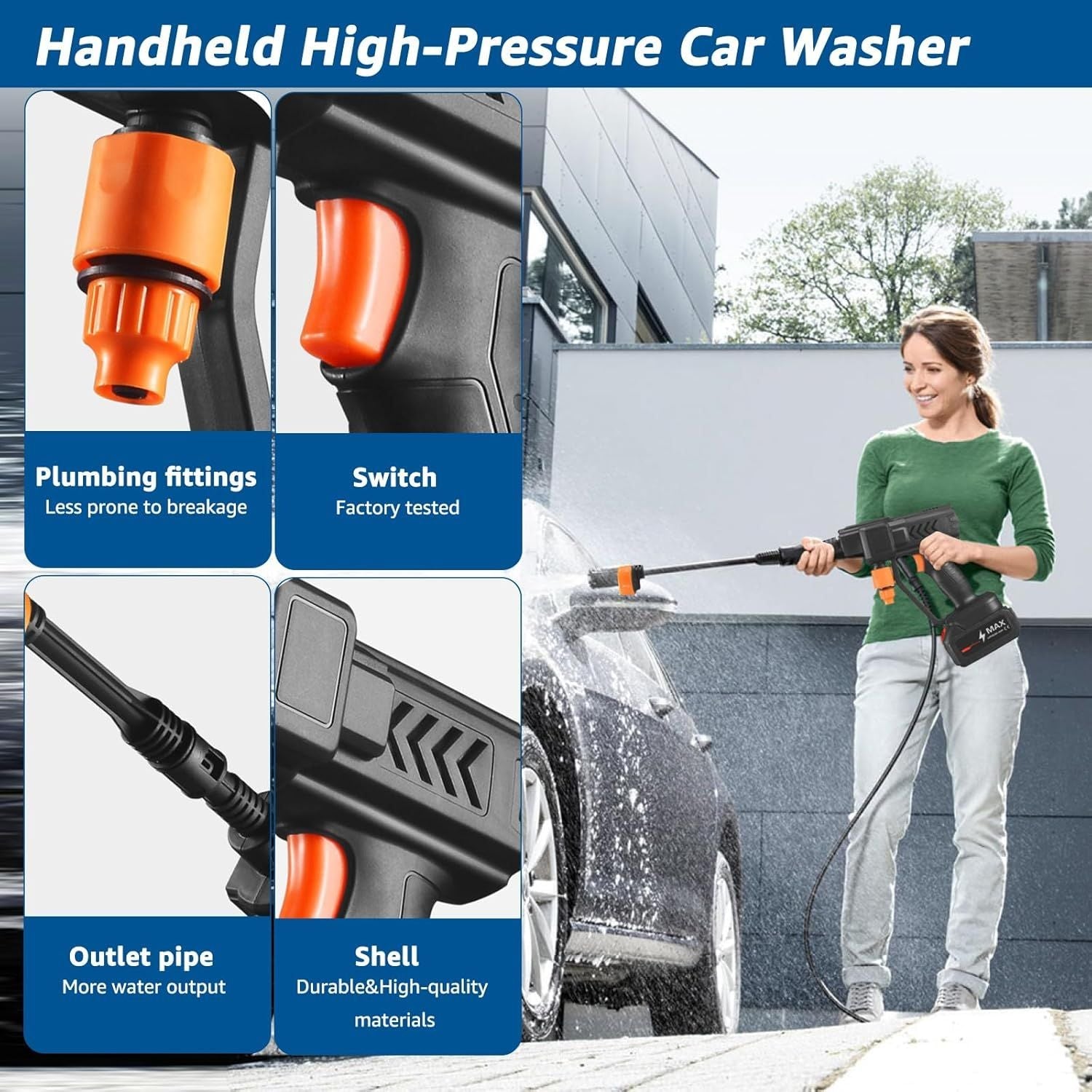 High Pressure Water CLEANING GUN - Arabinox