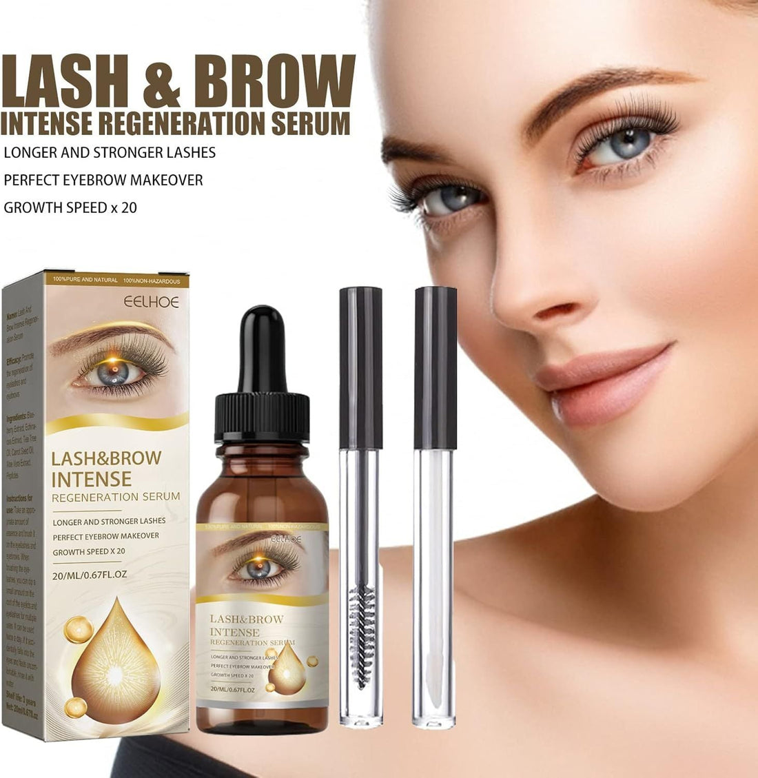 Lash Brow Intense Regeneration Serum - Arabinox