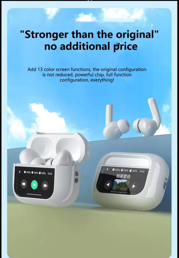 LED Display Earbuds - Arabinox