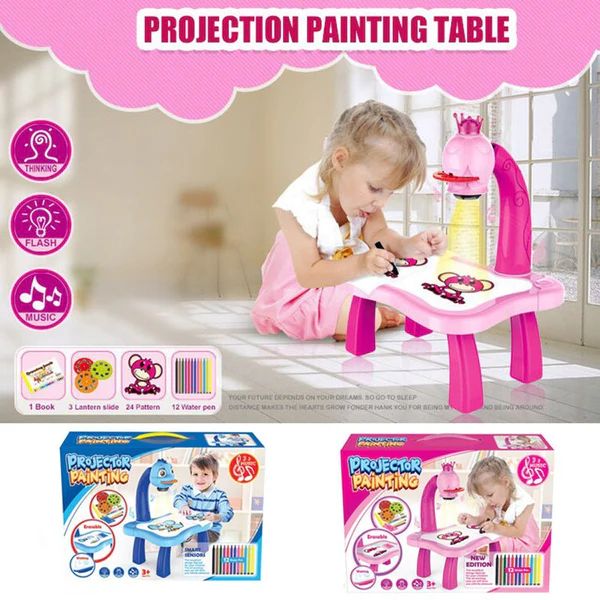 LED Projector Art Painting Table for Kids - Arabinox