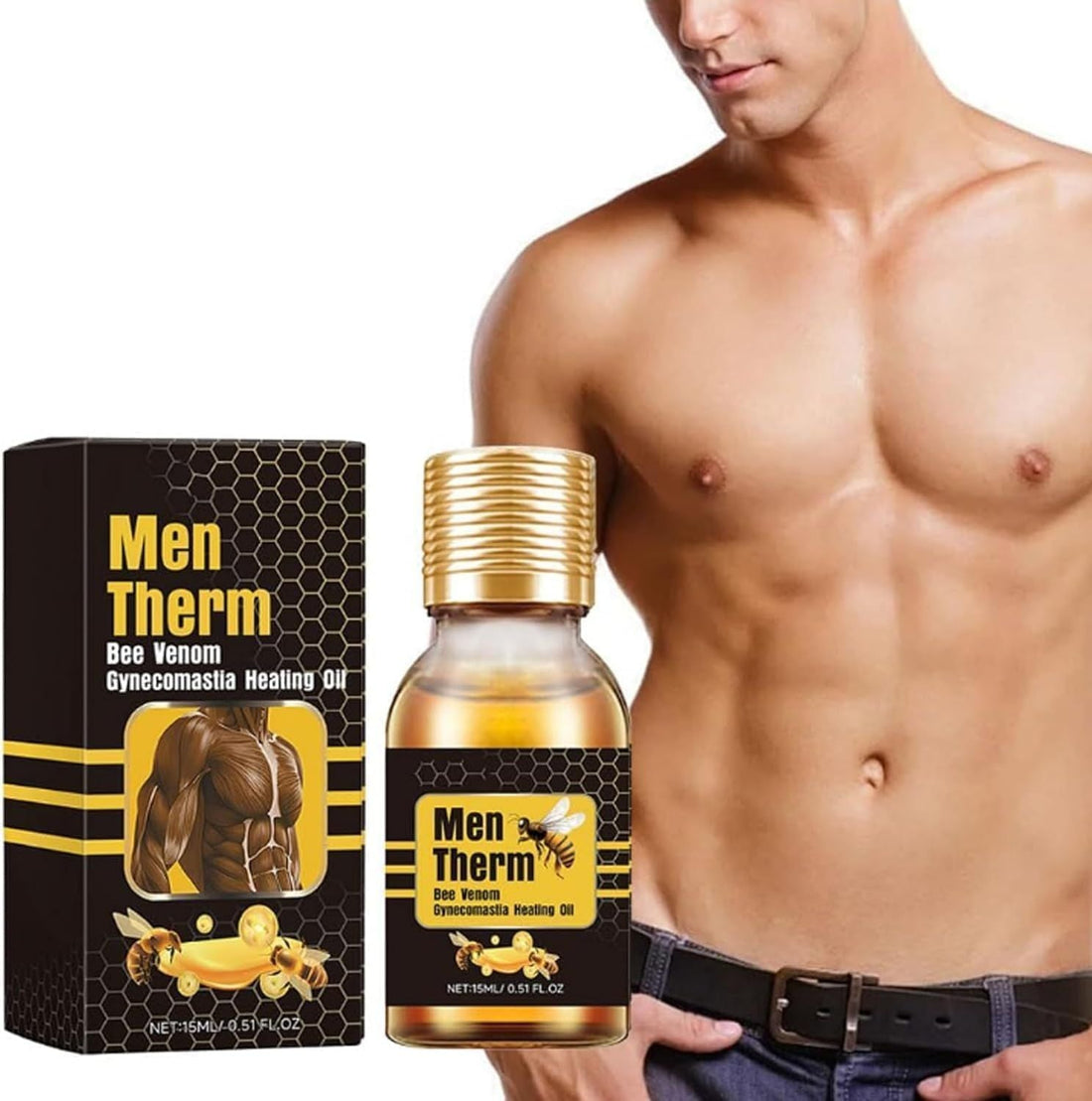 MenTherm Bee Venom Gynecomastia Heating Oil - Arabinox