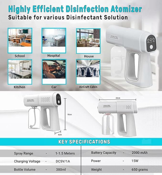 Nano Spray Disinfectant Mist Gun - Arabinox