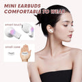 Pink Heart Design Wireless Earphones for Girls - Arabinox