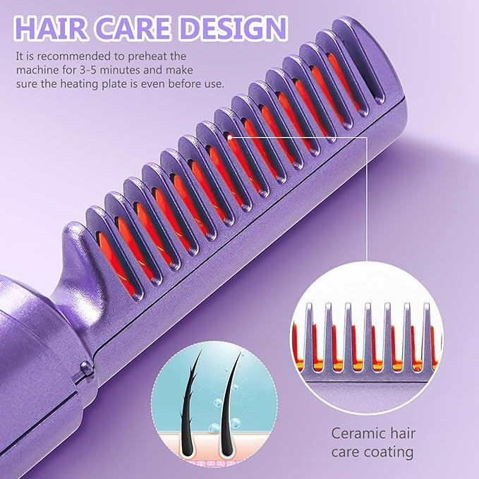 Portable Hair Straightener Comb - Arabinox