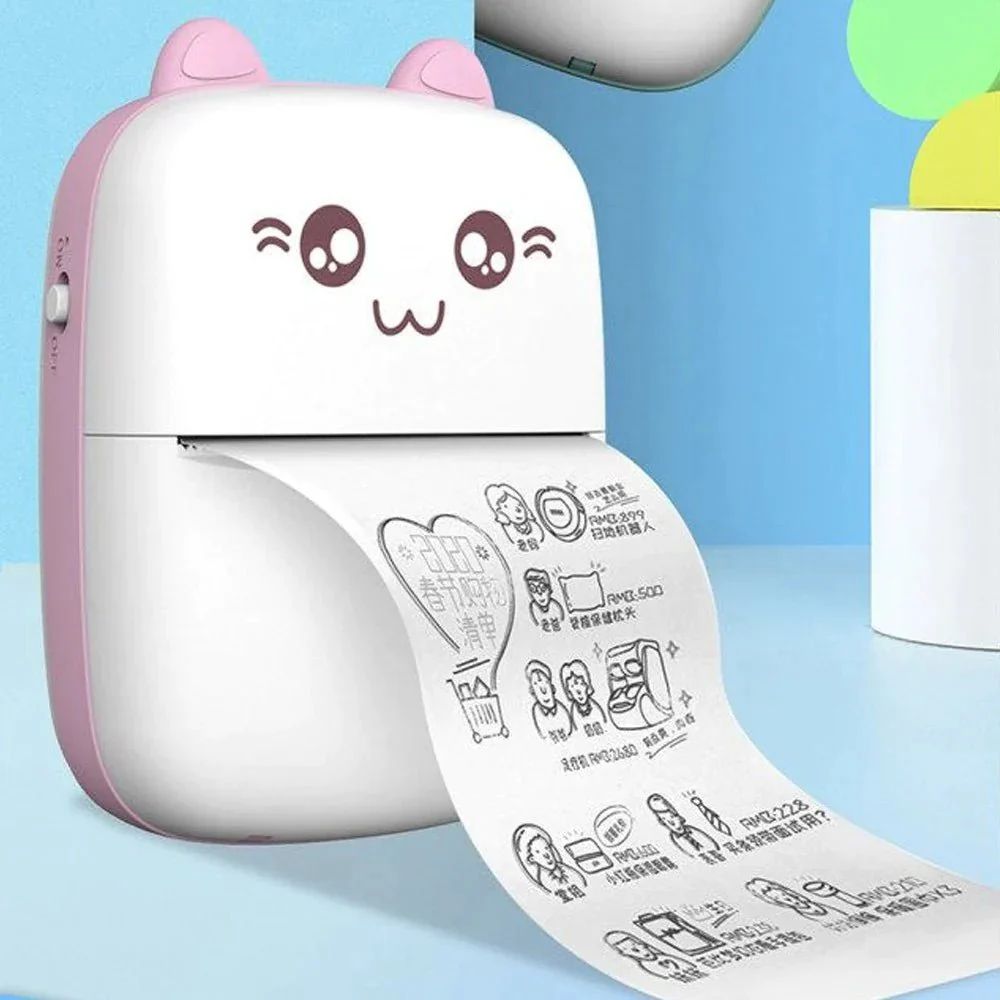 Portable Mini Pocket Printer BT Thermal Printer - Arabinox