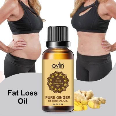 Pure Ginger Essential Oil Belly Fat Drainage Hair Growth Skin 30ml - Arabinox