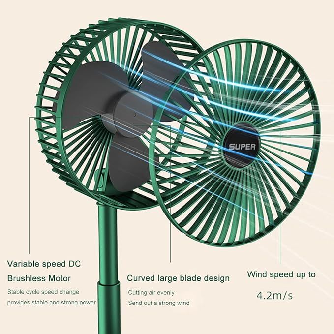 Rechargeable folding fan - Arabinox