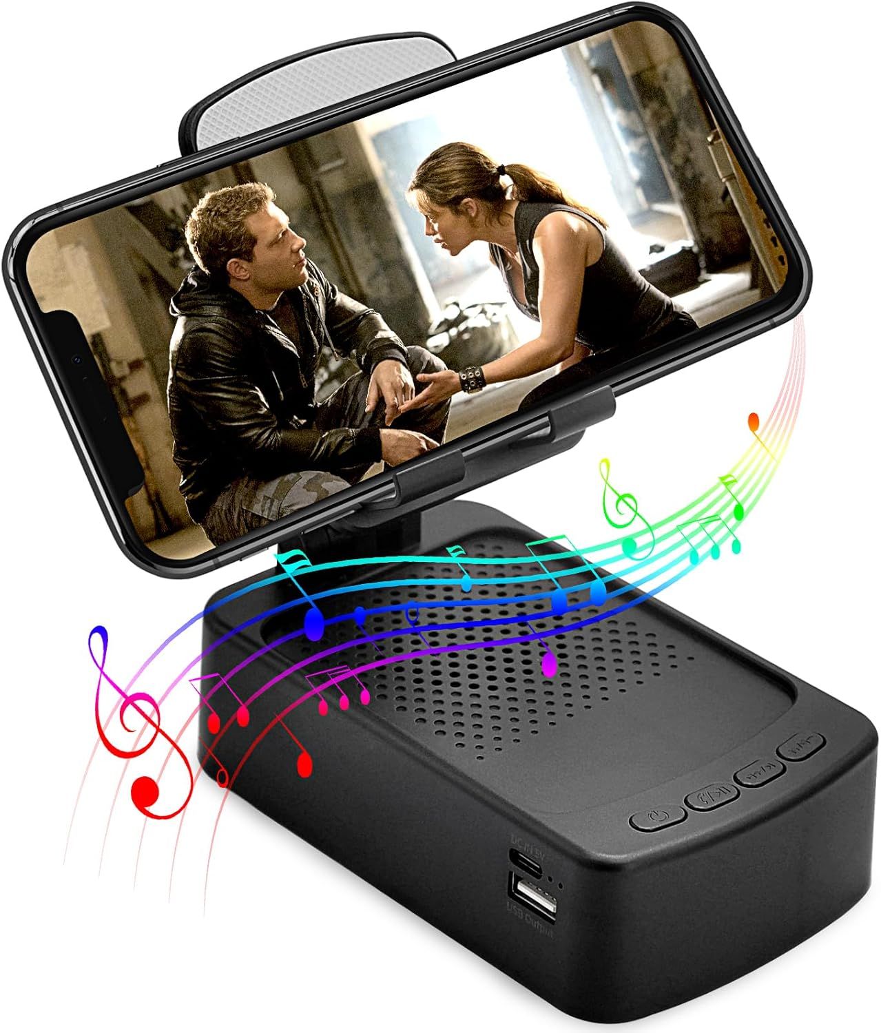 Roarswa Mobile Phone Holder with Bluetooth Speaker HD - Arabinox