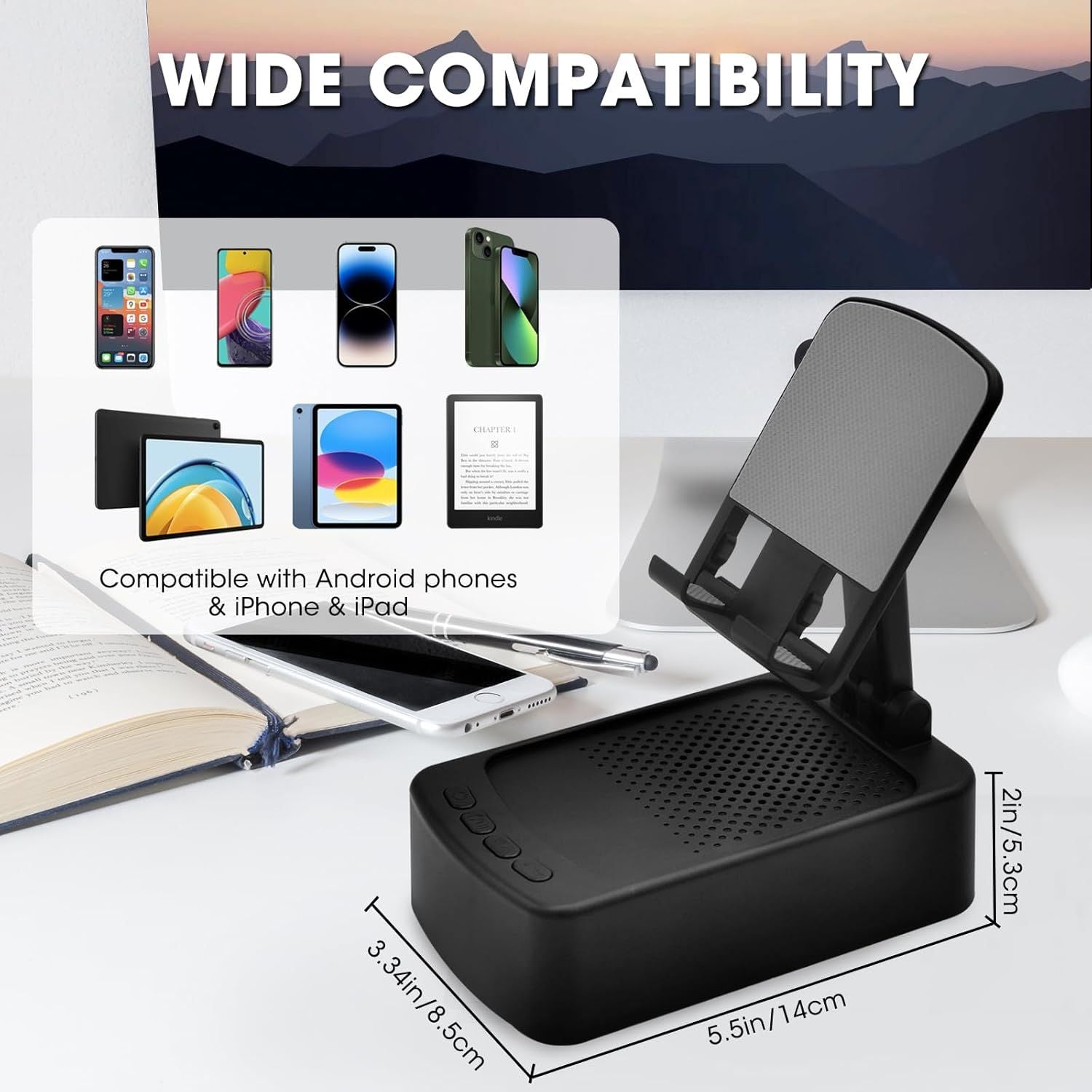 Roarswa Mobile Phone Holder with Bluetooth Speaker HD - Arabinox