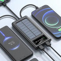 Solar Power Bank 20000CmAh, Fast Charging Built in Cable - Arabinox