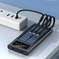 Solar Power Bank 20000CmAh, Fast Charging Built in Cable - Arabinox