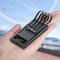 Solar Power Bank 20000CmAh, Fast Charging Built in Cable - Arabinox