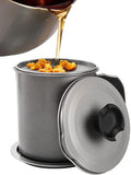 Stainless Steel Oil Filter Pot with Tray - Arabinox