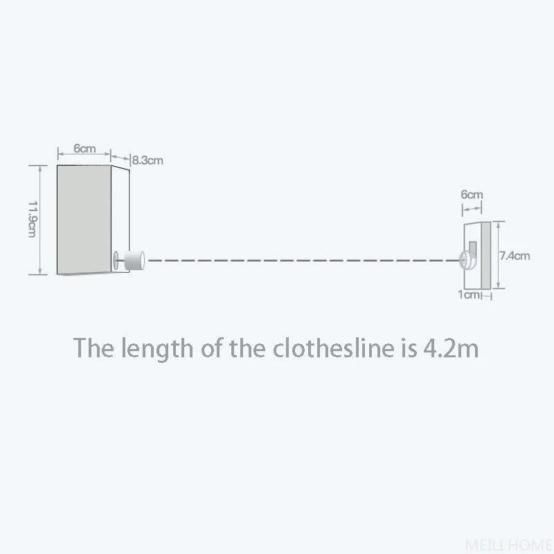 Telescopic Clothesline Clothes Drying Rope - Arabinox