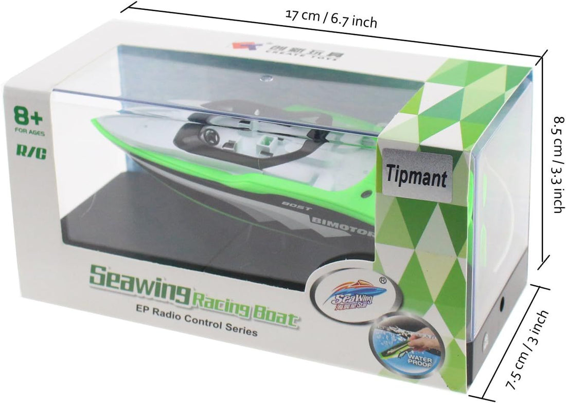 Mini RC Boat Ship Remote Control Speedboat Speed Racing Boat Water Toy Kids - Arabinox