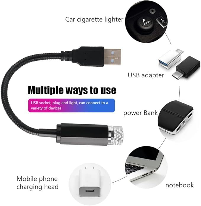 Usb Roof Star Projector Lights With 3 Modes - Arabinox